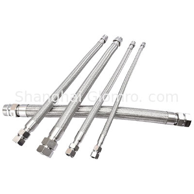 3/4 in Metallic Stainless Steel Braid Explosion Proof Flexible Pipe with Union
