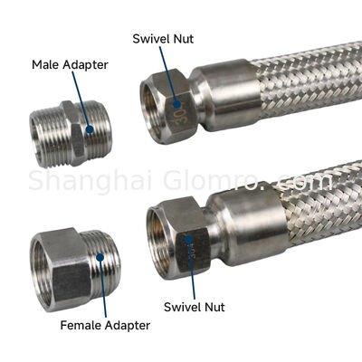 DN40 Cable Connection 304 Stainless Steel PVC Explosion-Proof Flexible Hose Anti-Explosive Electrical Flexible Pipes Conduit