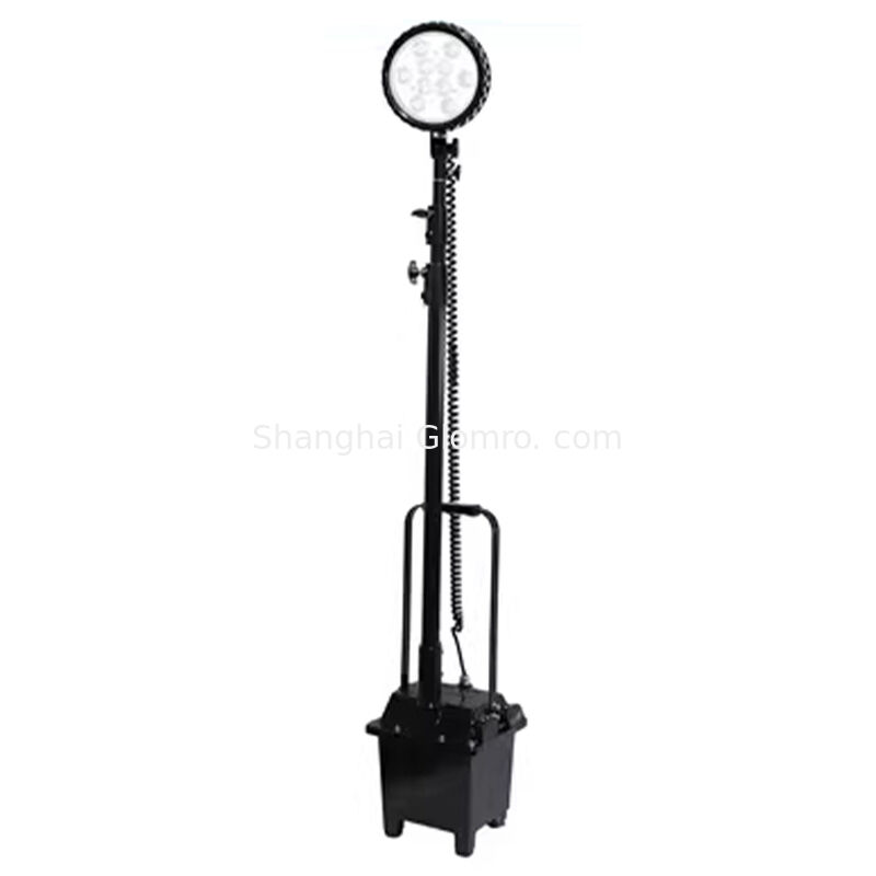 Complete Kit 30W/35W IP66 Mobile Explosion Proof Lamp With 2.8m Extension Pole Site Control Indicator Light
