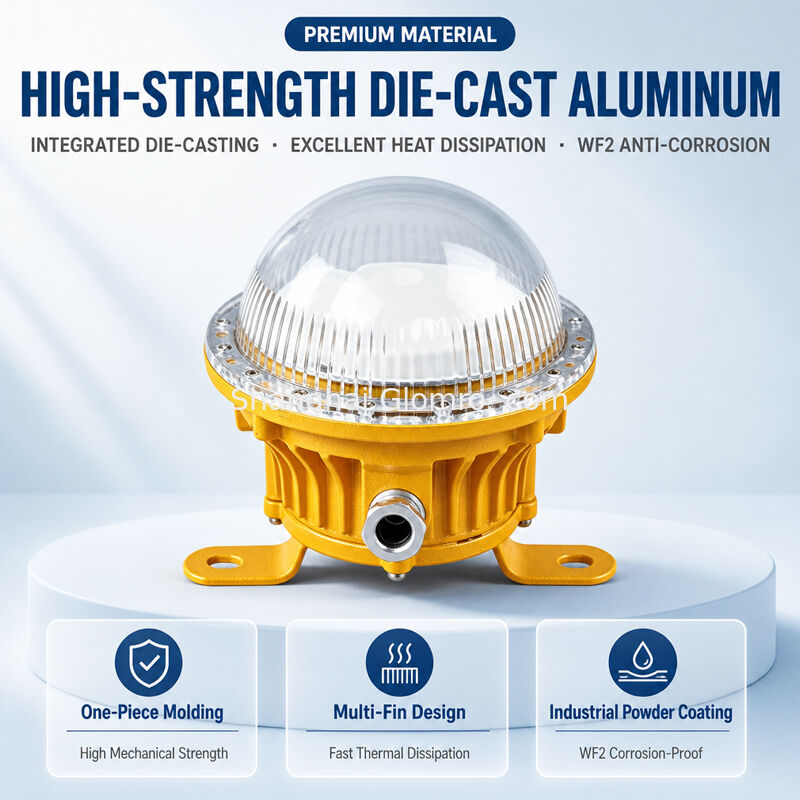 LED Explosion Proof Light 5W IP65 Maintenance-Free Industrial Explosion Proof Lamp for Hazardous Areas